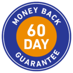 CONQUEST-60-DAY-GUARANTEE-HIRE TO BUY-MAFIA-OFFER - Conquest Blue circular badge with orange center reading '60 DAY' for a money-back guarantee (60-day guarantee).Blue circular badge with orange center reading '60 DAY' for a money-back guarantee (60-day guarantee).
