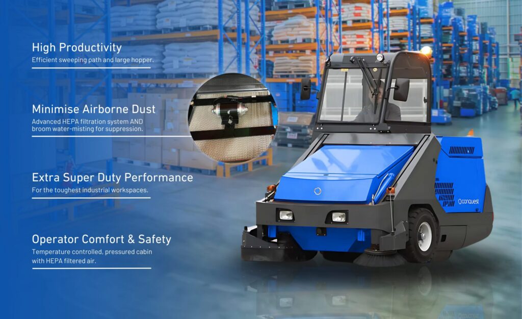 SD180 HEPA INDUSRIAL SUPER DUTY SWEEPER