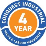 4 Years Parts and Labour Warranty Logo_2025 - Conquest Equipment Technologies 4 Years Parts and Labour Warranty4 Years Parts and Labour Warranty