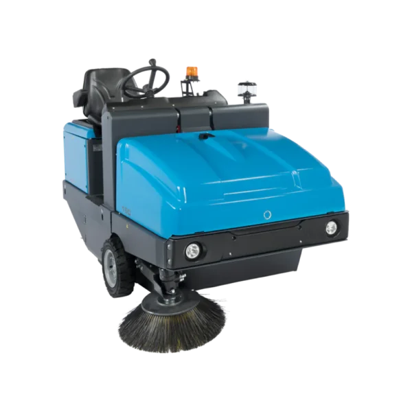 Conquest HD160 ride-on industrial sweeper for large commercial and industrial floor cleaning applications