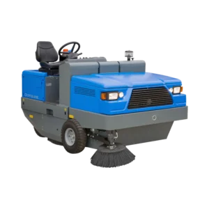 Conquest HD200 ride-on industrial sweeper for high-capacity cleaning in large commercial and industrial facilities