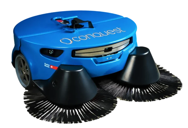 Conquest HDA-K900 robotic sweeper designed for autonomous warehouse and industrial floor cleaning