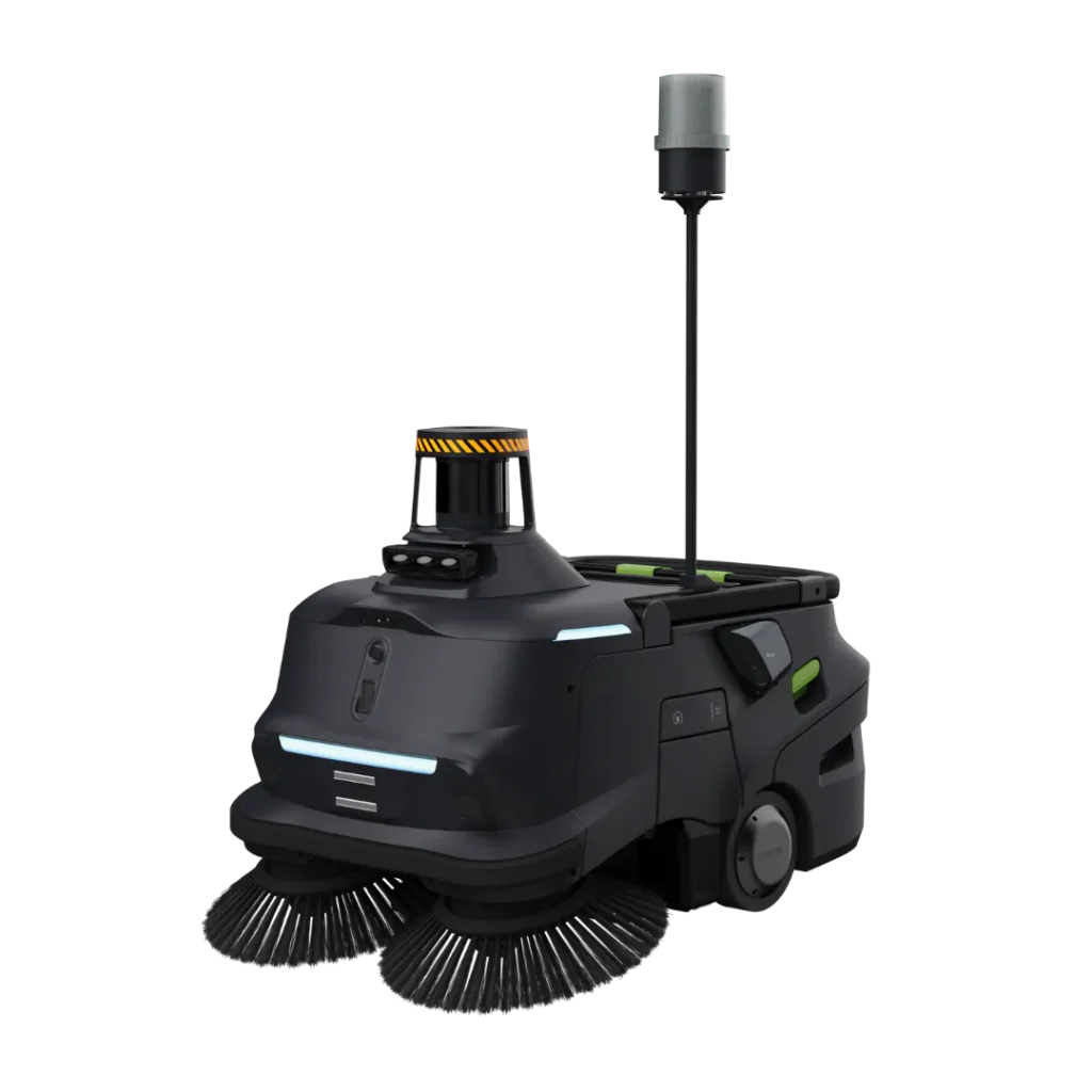 Conquest HDA70L autonomous robotic sweeper with LiDAR navigation for efficient industrial floor sweeping and debris collection