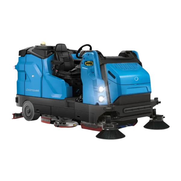 Conquest HDC170 combination sweeper scrubber for sweeping and scrubbing large industrial and commercial floors