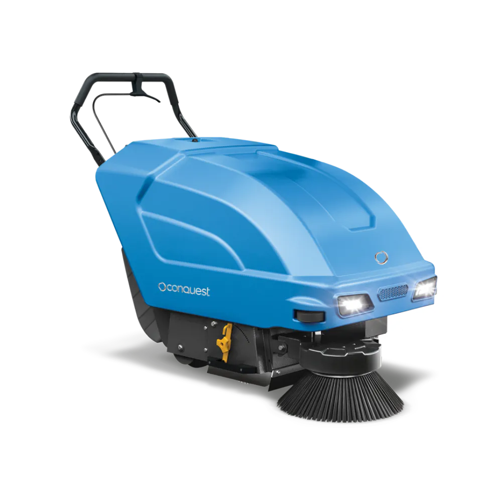 Conquest HDO65-HEPA walk-behind industrial sweeper with heavy-duty performance for commercial floor cleaning