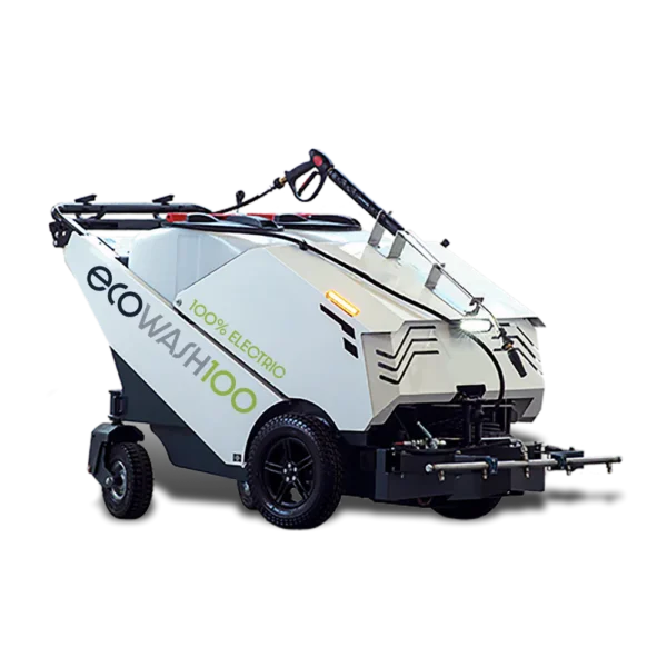 Conquest HDSW100 electric street washer designed for efficient footpath, pavement and public space cleaning