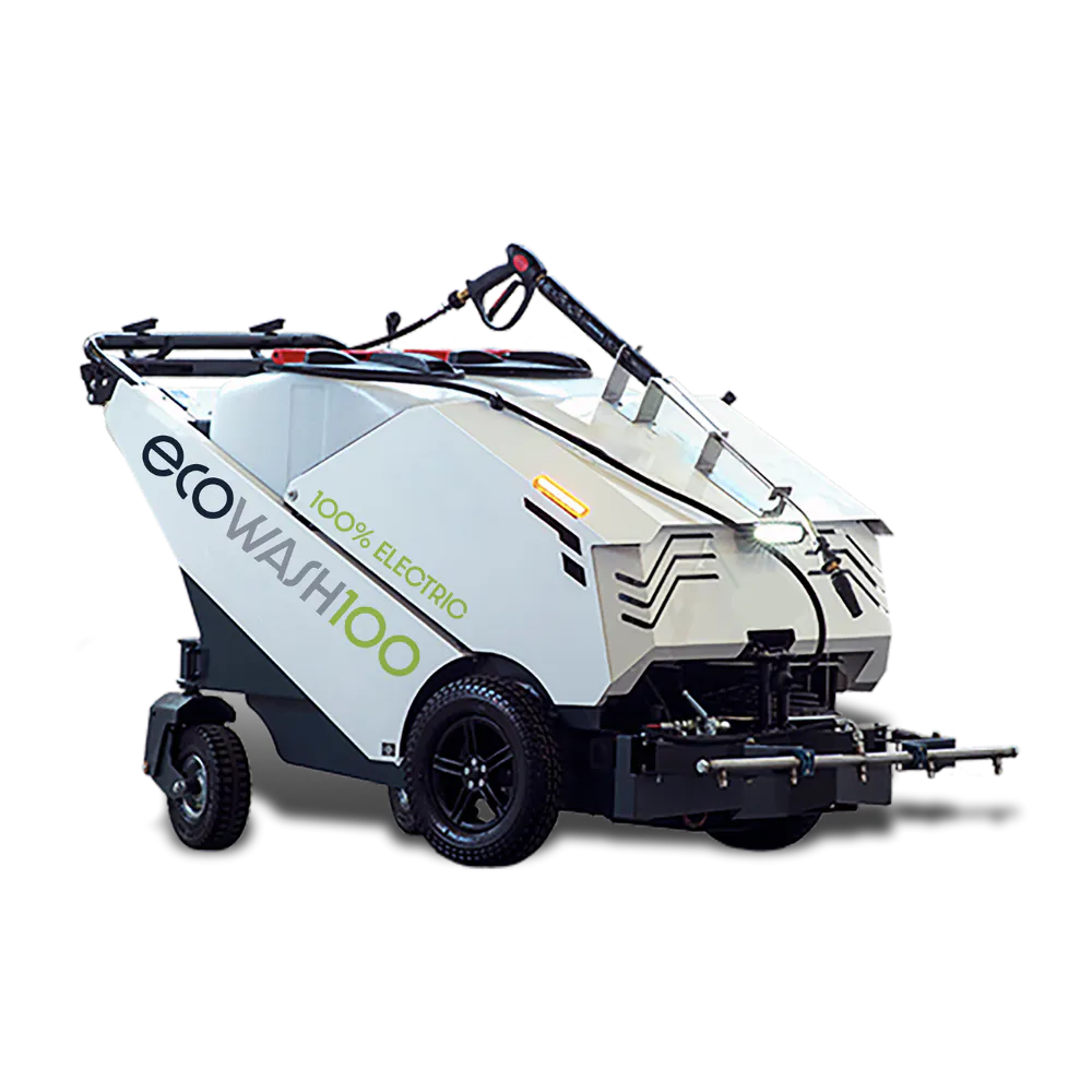 Conquest HDSW100 electric street washer designed for efficient footpath, pavement and public space cleaning