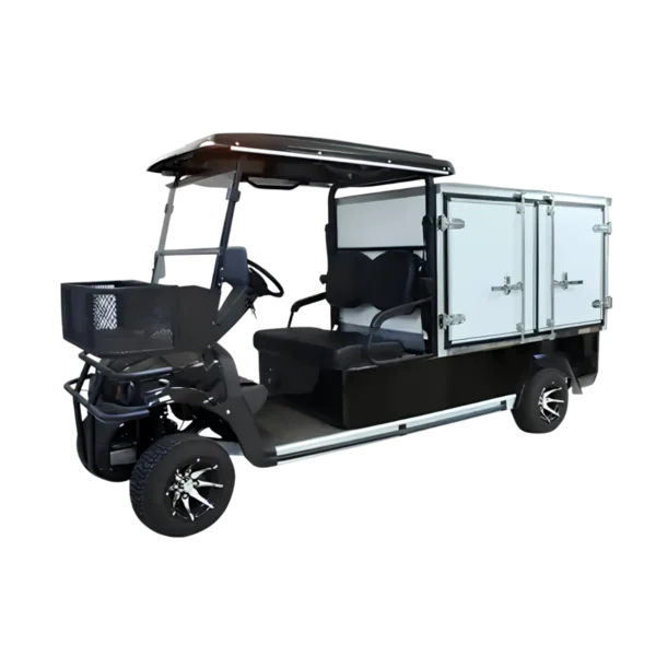 Conquest HDUV130 utility task vehicle with enclosed cargo box for secure transport of equipment and supplies