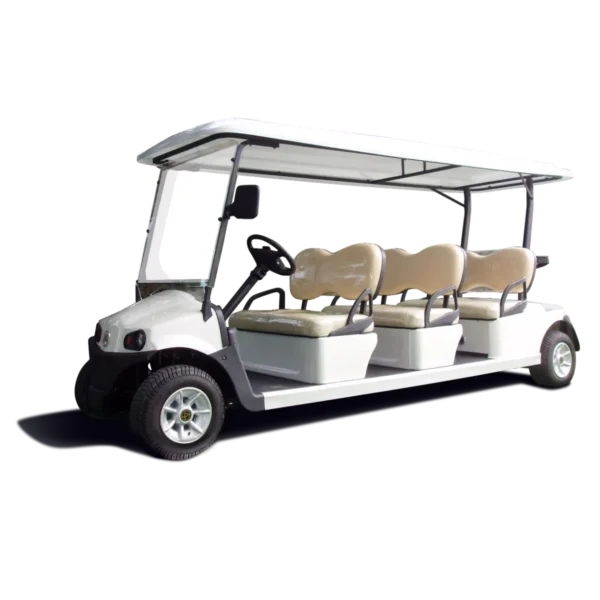 Conquest HDUV310 electric passenger utility vehicle with extended seating, designed for commercial people transport