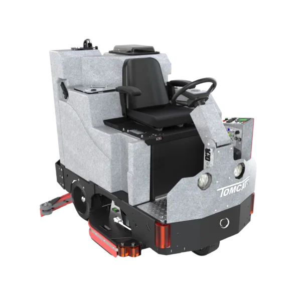 Conquest SDS115 ride-on scrubber with high-capacity tanks for efficient commercial and industrial floor cleaning