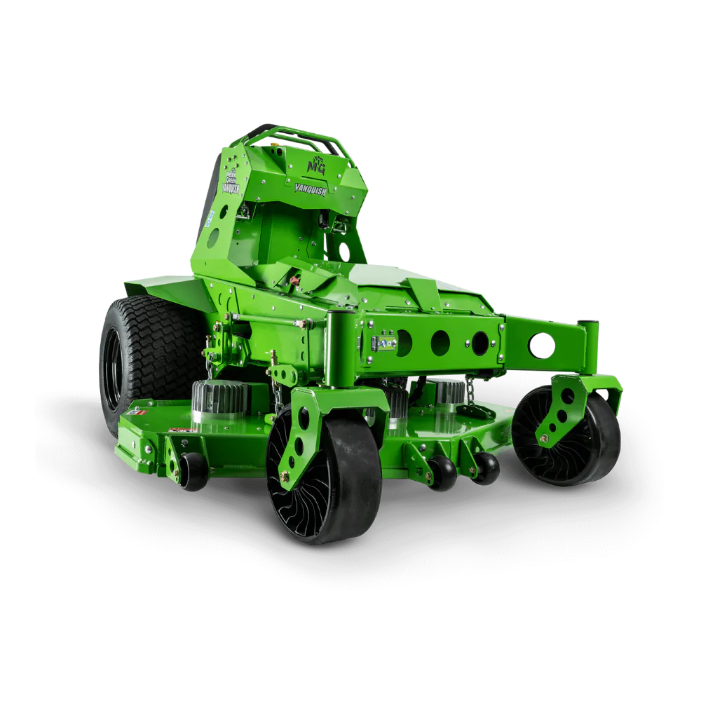 Conquest SDSM52 stand-on mower designed for efficient commercial turf maintenance and professional lawn care