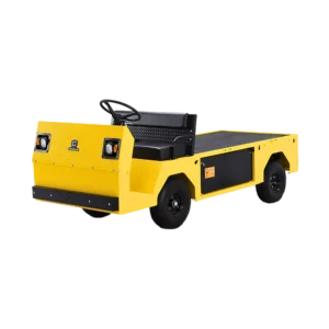 Conquest Titan XD-2 industrial vehicle shown in a three-quarter front studio view for heavy-duty material transport