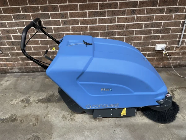 Used Conquest HDO65 Ride-On Industrial Sweeper Serial No. 224009159